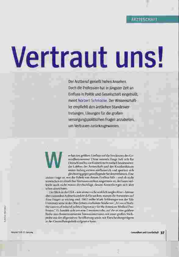 Vorschauseite 1: Vertraut uns!