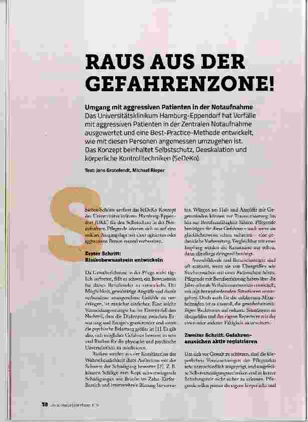 Vorschauseite 1: RAUS AUS DER GEFAHRENZONE!