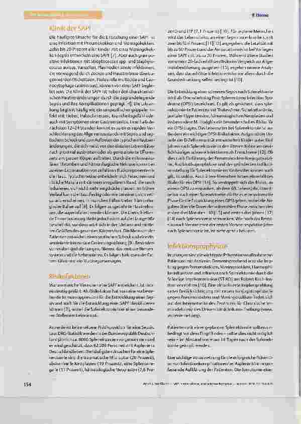 Vorschauseite 2: SAPF eine seltene, aber schwere Komplikation