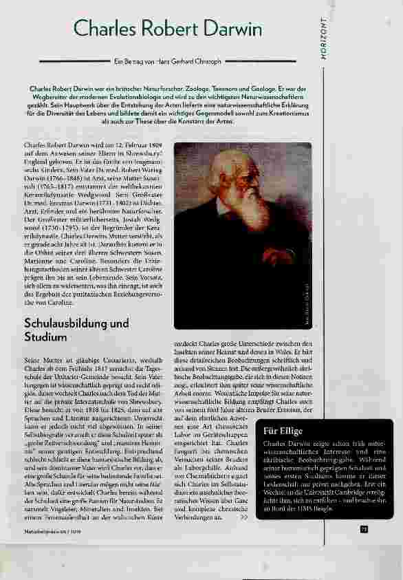 Vorschauseite 1: Charles Robert Darwin