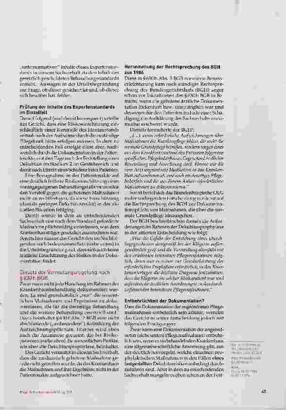Vorschauseite 2: Die ärztliche Verantwortung für die Dekubitusprophylaxe
