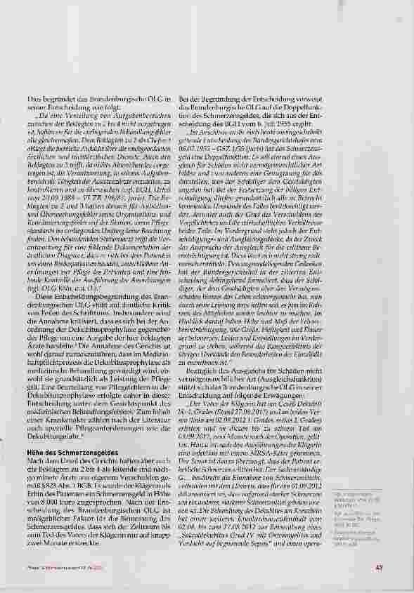 Vorschauseite 4: Die ärztliche Verantwortung für die Dekubitusprophylaxe