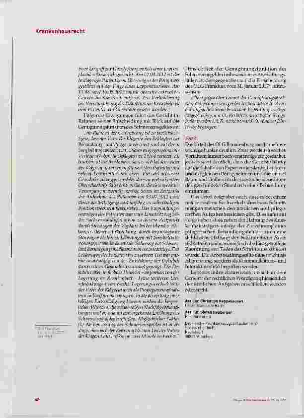 Vorschauseite 5: Die ärztliche Verantwortung für die Dekubitusprophylaxe