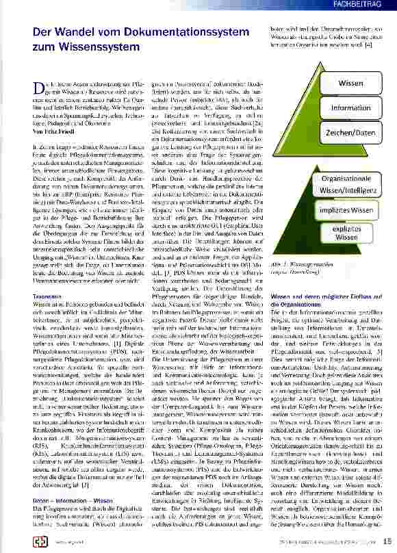 Vorschauseite 1: Der Wandel vom Dokumentationssystem zum Wissenssystem