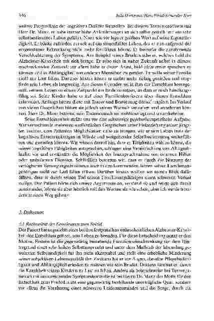 Vorschauseite 4: Suizid bei beginnender Demenz Medizinische und ethische Fragen