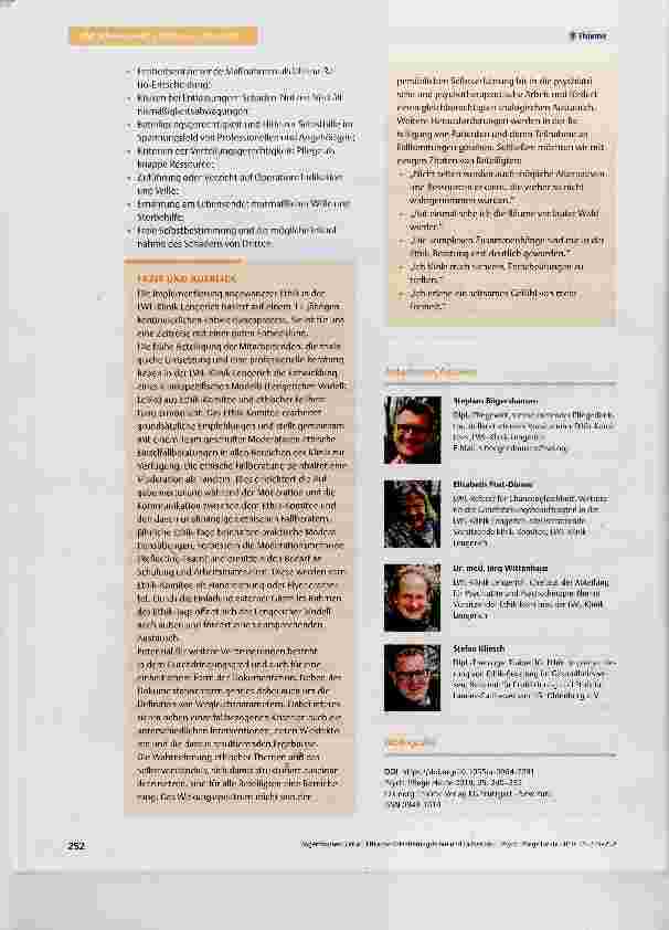 Vorschauseite 4: Ethische Orientierungshilfen und Fallbesprechungen im Tandemmodell