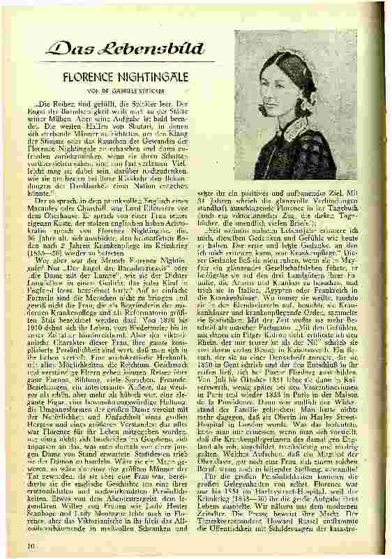 Vorschauseite 1: Das Lebensbild - Florence Nightingale