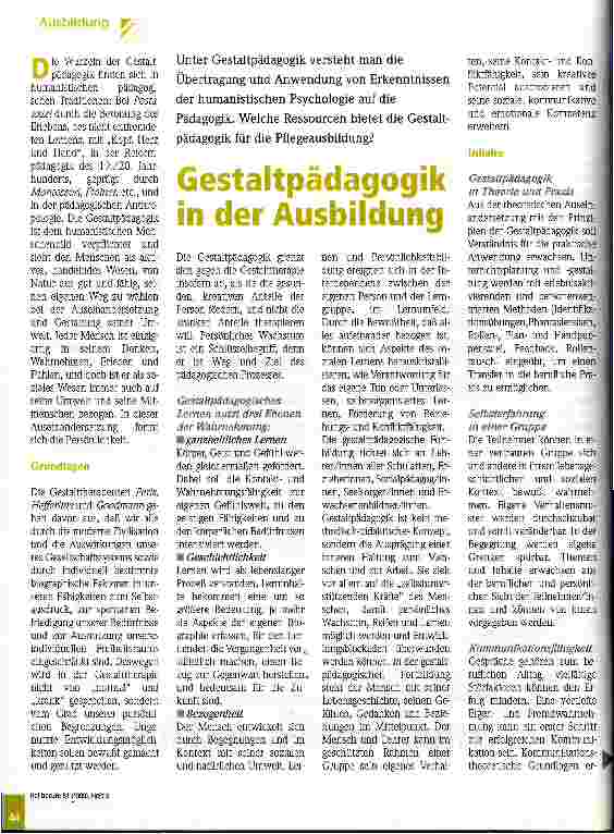 Vorschauseite 1: Gestaltungspädagogik in der Ausbildung