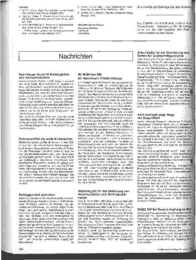 Vorschauseite 3: Pflegerische Probleme der Bluttransfusion in der Kinderheilkunde