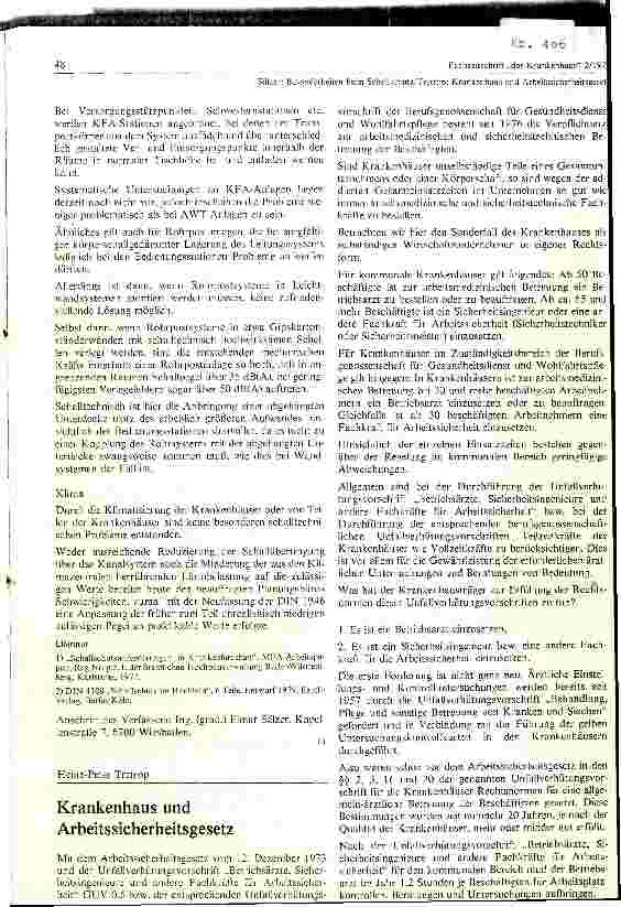 Vorschauseite 5: Besonderheiten bei der Realisierung des baulichen Schallschutzes im Krankenhaus