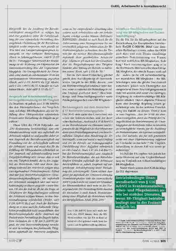 Vorschauseite 2: Entgelt für Betriebsratstätigkeit außerhalb der Arbeitszeit?