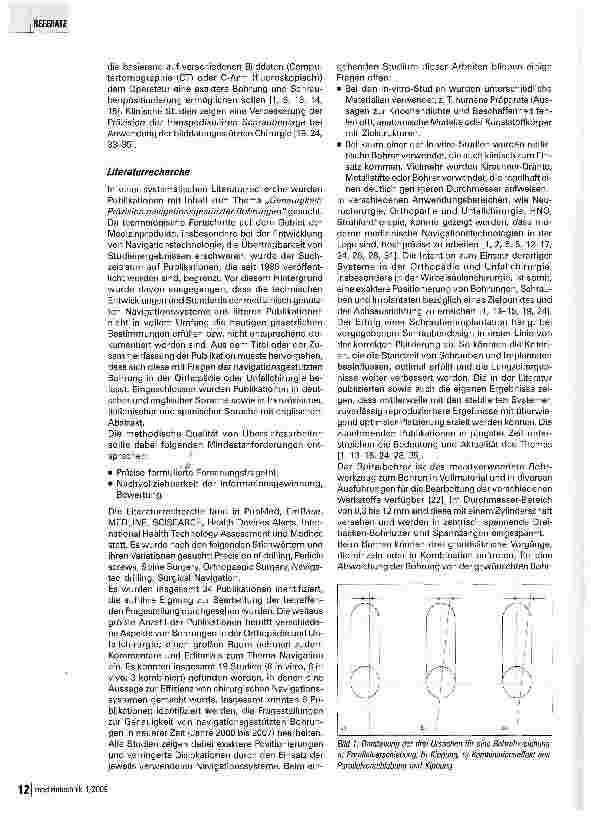 Vorschauseite 3: Computergestützte Bohrungen in der Orthopädie