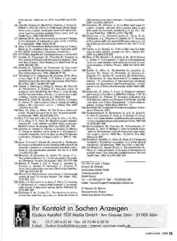 Vorschauseite 6: Computergestützte Bohrungen in der Orthopädie