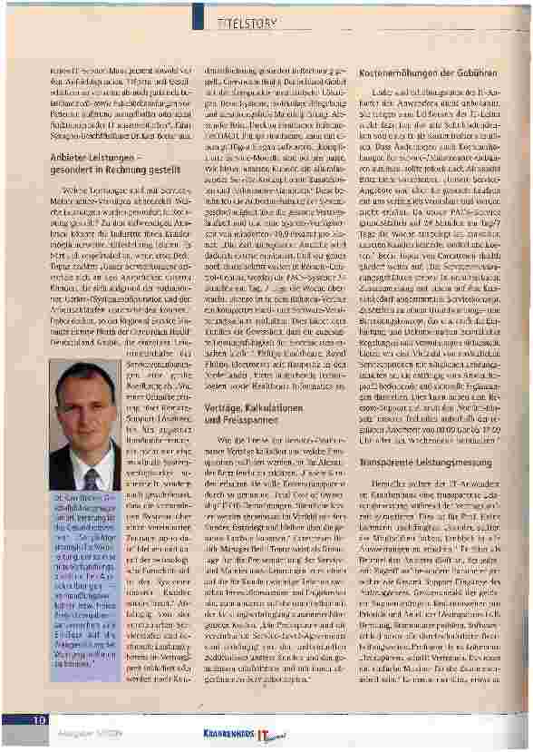 Vorschauseite 4: Investitionen in IT und Services - gute Vorsätze reichen nicht