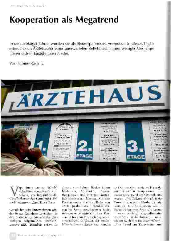 Vorschauseite 1: Kooperation als Megatrend