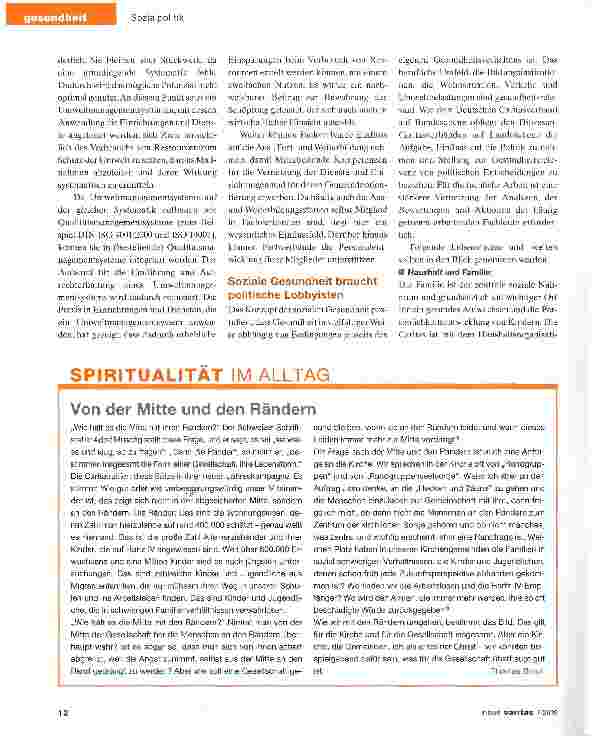 Vorschauseite 4: Gesundheitsvorsorge beginnt vor Ort