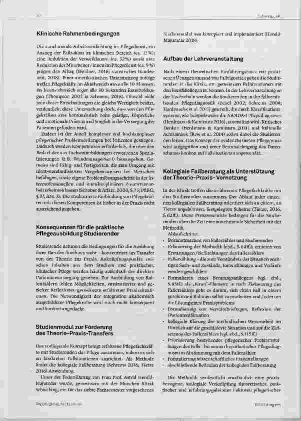 Vorschauseite 4: Praxislernen im Pflegestudium