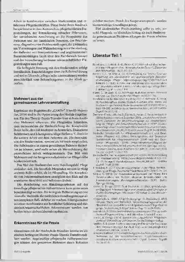 Vorschauseite 5: Praxislernen im Pflegestudium