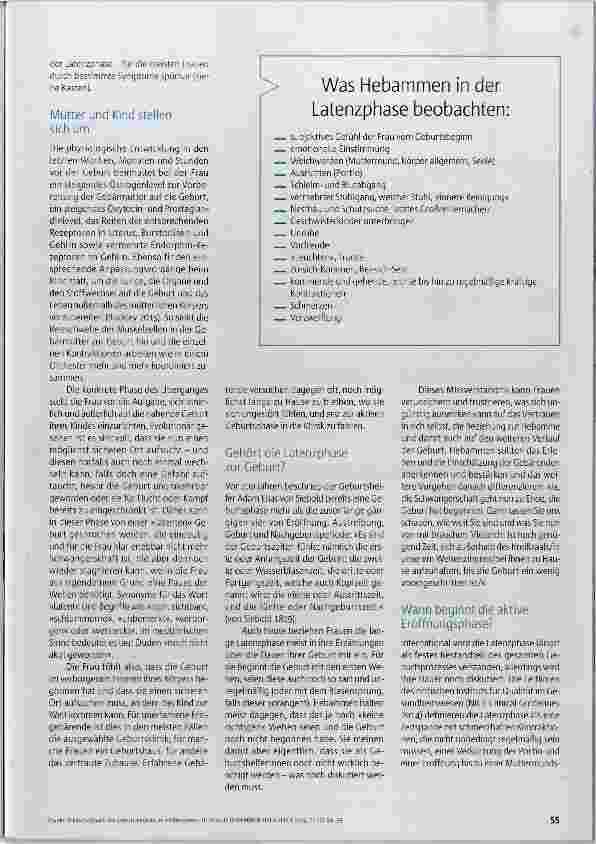 Vorschauseite 2: Die Geburt beginnt im Verborgenen