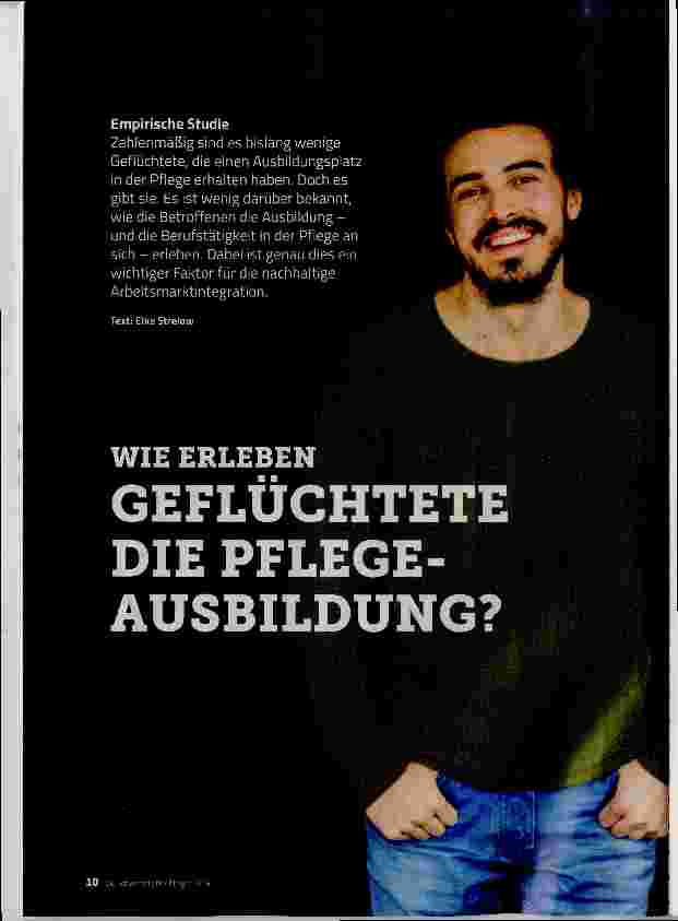 Vorschauseite 1: WIE ERLEBEN GEFLUCHTETE DIE PFLEGEAUSBILDUNG?