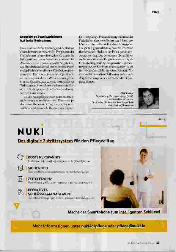 Vorschauseite 4: WIE ERLEBEN GEFLUCHTETE DIE PFLEGEAUSBILDUNG?