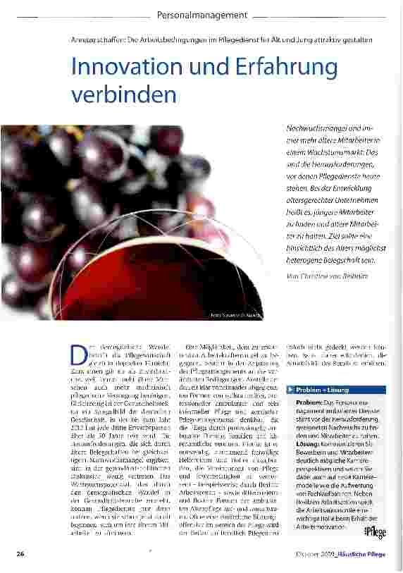 Vorschauseite 1: Innovation und Erfahrung verbinden