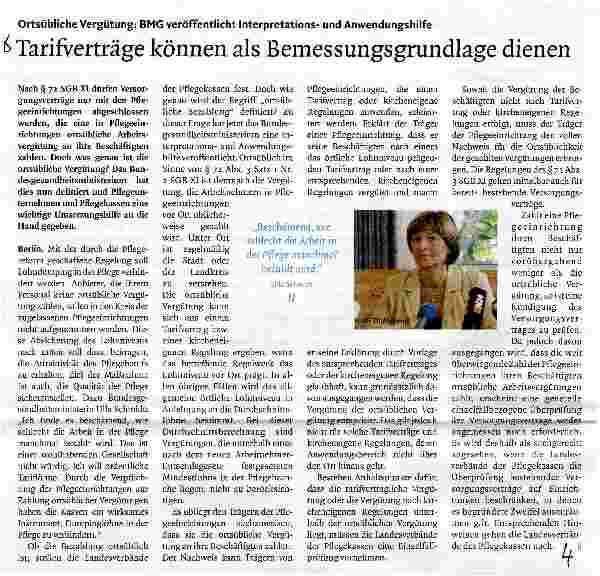 Vorschauseite 1: Tarifverträge können als Bemessungsgrundlage dienen