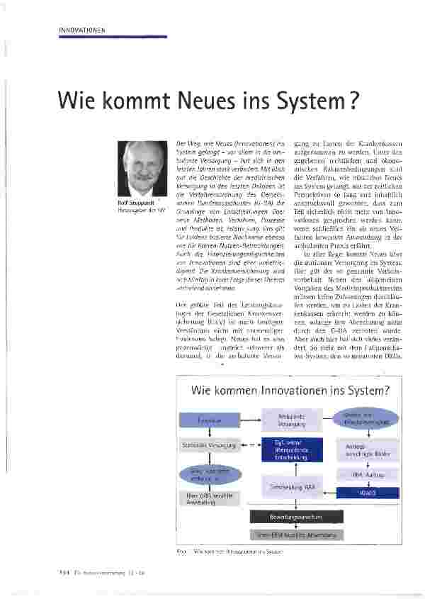 Vorschauseite 1: Wie kommt Neues ins System?