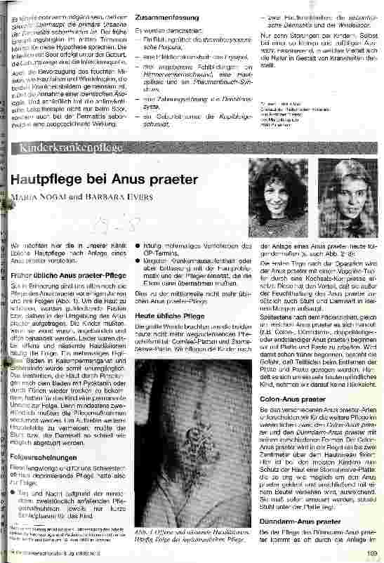 Vorschauseite 1: Hautpflege bei Anus praeter