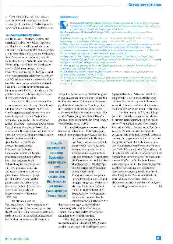 Vorschauseite 5: Berufsgruppenübergreifende Zusammenarbeit in der ambulanten Gerontopsychiatrie