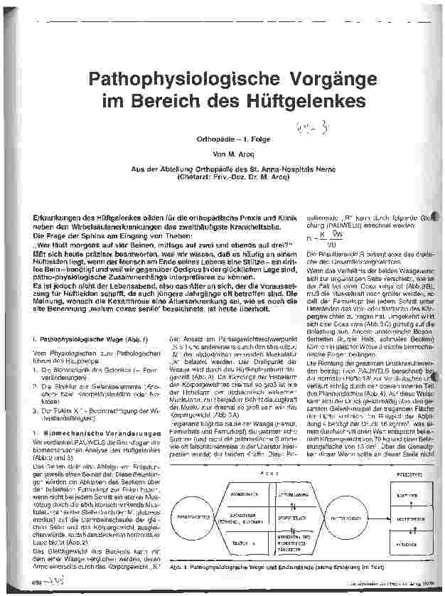 Vorschauseite 1: Pathophysiologische Vorgänge im Bereich des Hüftgelenkes Orthopädie 1. Folge