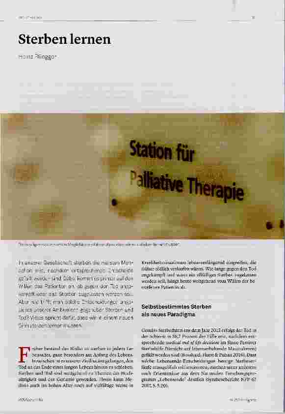 Vorschauseite 1: Sterben lernen