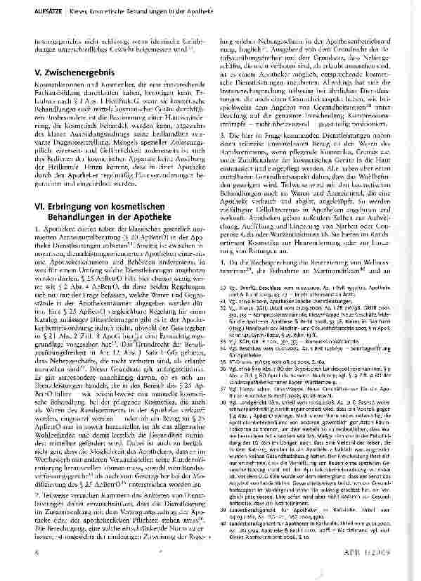 Vorschauseite 6: Kosmetische Behandlungen in der Apotheke