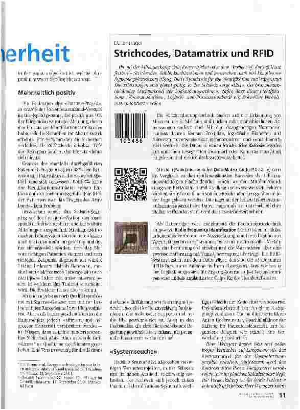 Vorschauseite 2: Kleine Striche - grosse Sicherheit