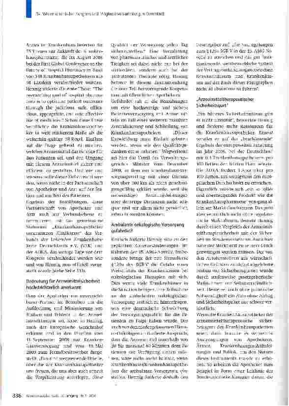 Vorschauseite 3: „Apotheker und Arzt im Krankenhaus -eine Partnerschaft für den Patienten