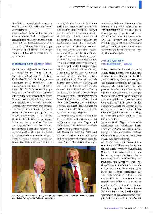 Vorschauseite 4: „Apotheker und Arzt im Krankenhaus -eine Partnerschaft für den Patienten