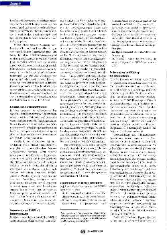 Vorschauseite 3: Gemeinsame Stellungnahme zur Erfassung nosokomialer und gesundheitssystemassoziierter Infektionen in der Pädiatrie