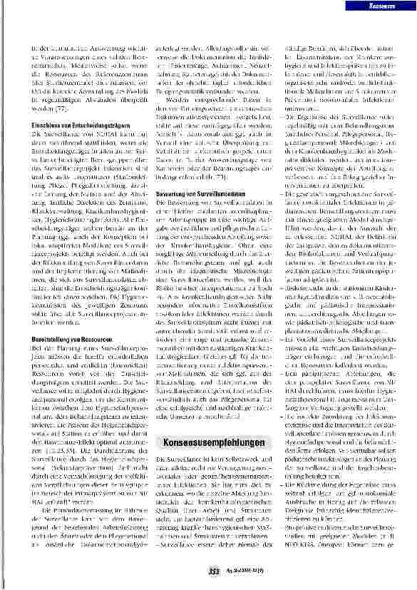 Vorschauseite 4: Gemeinsame Stellungnahme zur Erfassung nosokomialer und gesundheitssystemassoziierter Infektionen in der Pädiatrie