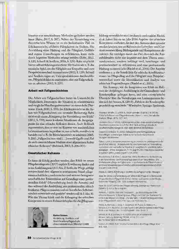 Vorschauseite 3: IN DIE PFLEGEAUSBILDUNG INTEGRIEREN