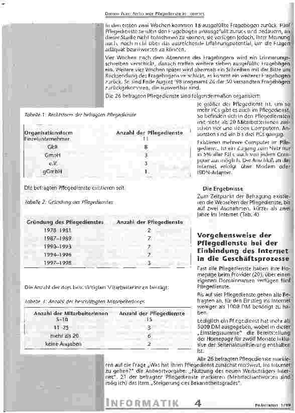 Vorschauseite 3: Ambulante Pflegedienste im Internet - eine Untersuchung zur Nutzung des Word Wide Web