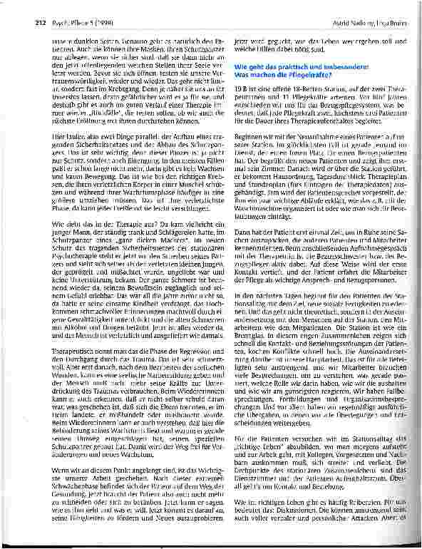 Vorschauseite 2: Grenzgänger - Arbeiten auf einer Psychotherapiestation