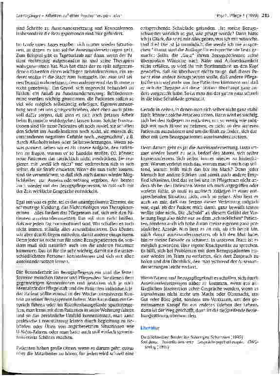 Vorschauseite 3: Grenzgänger - Arbeiten auf einer Psychotherapiestation