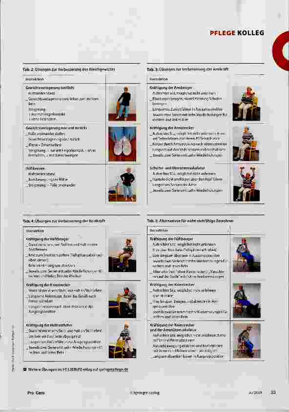 Vorschauseite 2: Sturzprävention: Trainieren nach dem Ulmer Modell