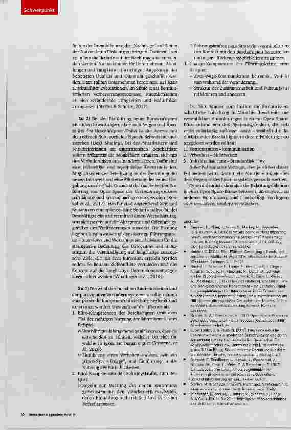 Vorschauseite 3: Chancen und Risiken in den neuen Büroarbeitswelten