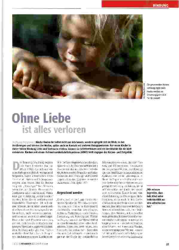 Vorschauseite 1: Ohne Liebe ist alles verloren