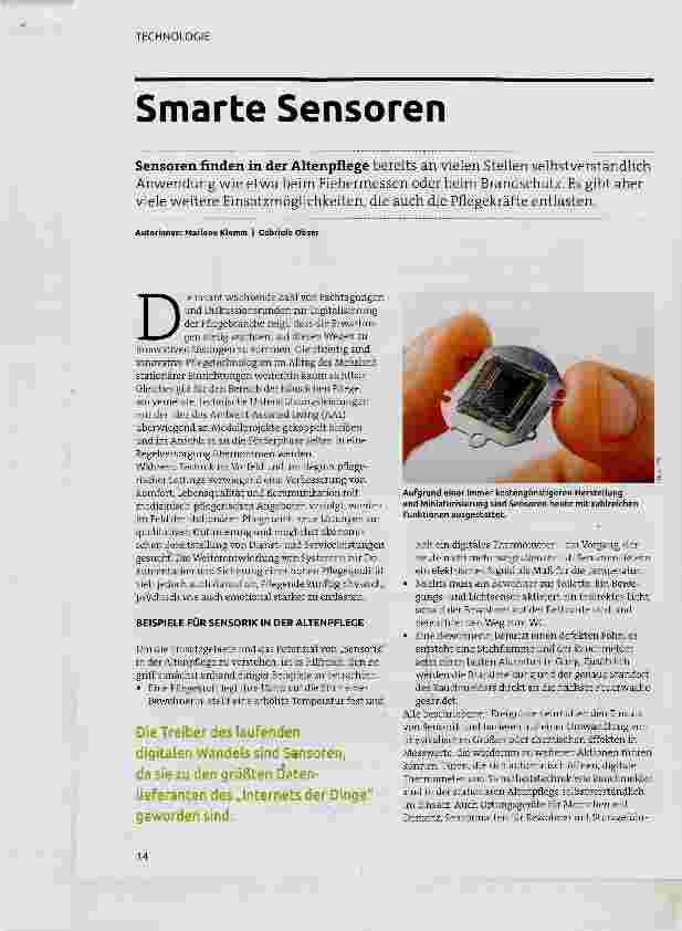 Vorschauseite 1: Smarte Sensoren