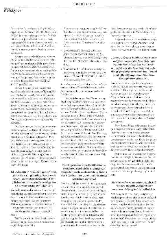 Vorschauseite 3: Sterilisation: Licht und Schatten