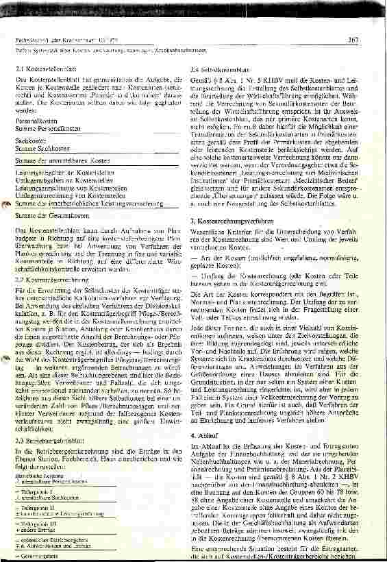 Vorschauseite 4: Systematik einer Kosten und Leistungsrechnung in Krankenhausbetrieben