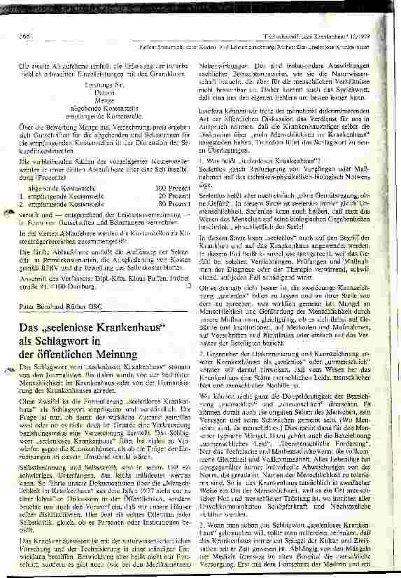 Vorschauseite 5: Systematik einer Kosten und Leistungsrechnung in Krankenhausbetrieben