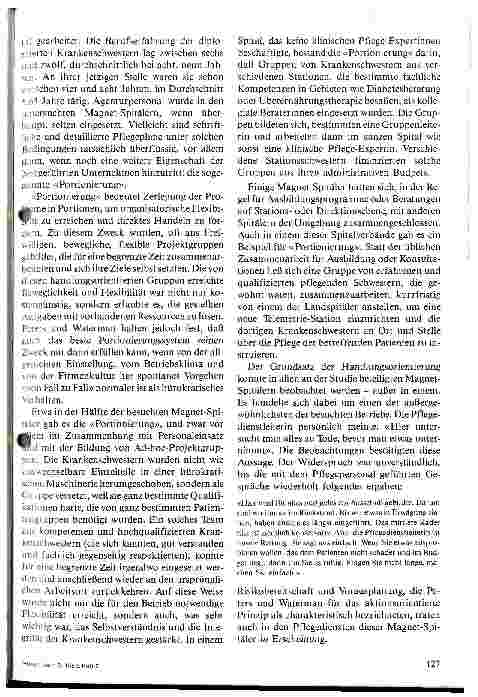 Vorschauseite 6: Magnet-Spitäler Institutionen mit Spitzenleistungen - 1. Teil
